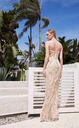 5 of 6 Jadore JM109 Dress Champagne