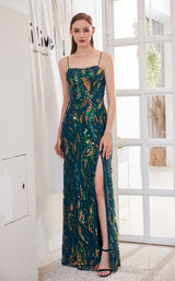 3 of 6 Jadore JM109 Dress Forest