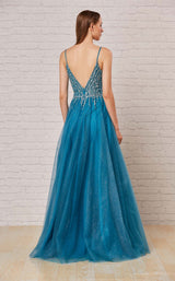 3 of 4 Jadore JM112 Dress Peacock