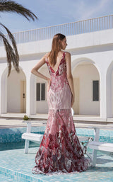 3 of 4 Jadore JM114 Dress Red-Ombre