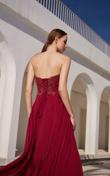 4 of 6 Jadore JM115 Dress Wine