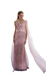 1 of 5 Jadore JM117 Dress Dusty-Pink