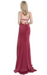 2 of 4 JVN JVN02071 Dress Burgundy