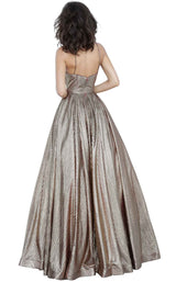 5 of 12 JVN JVN02317 Dress Gold-Wine