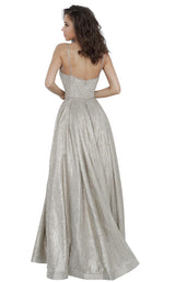 4 of 12 JVN JVN02317 Dress Gold-Nude