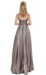 6 of 12 JVN JVN02317 Dress Gold-Purple