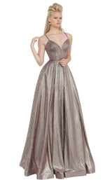 3 of 12 JVN JVN02317 Dress Gold-Purple