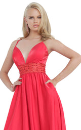 3 of 4 JVN JVN02386 Dress Red