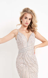 3 of 4 Jovani JVN04514BG Grey-Nude