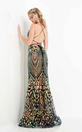 4 of 8 JVN JVN05758 Dress Black-Multi