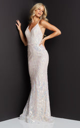 2 of 8 JVN JVN05758 Dress Ivory Multi