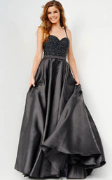 1 of 2 JVN JVN08475 Dress Black