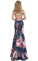 2 of 4 JVN JVN1110 Dress Navy-Print