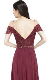 4 of 4 JVN JVN2157 Dress Burgundy