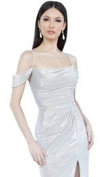 3 of 4 JVN JVN2230 Dress Silver