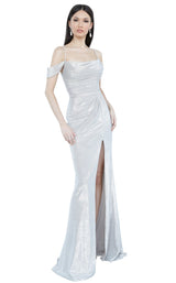 1 of 4 JVN JVN2230 Dress Silver