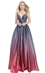 1 of 4 JVN JVN2238 Dress Black-Wine