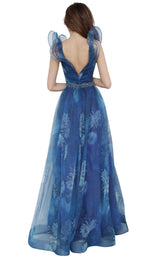 JVN JVN2342 Dress Blue-Print