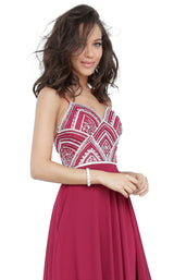 3 of 4 JVN JVN2405 Dress Wine