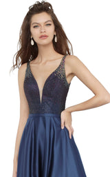 3 of 4 JVN JVN2469 Dress Navy