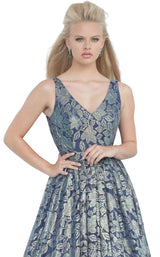 3 of 4 JVN JVN2486 Dress Navy-Green