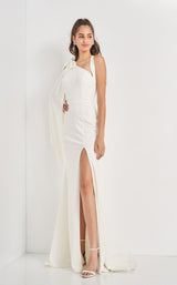 1 of 10 JVN JVN2516 Dress Ivory