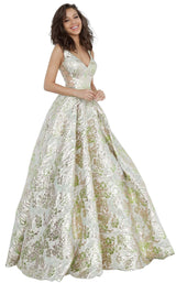 1 of 4 JVN JVN3809 Dress Green-Gold