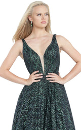 3 of 4 JVN JVN3817 Dress Black-Green