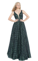 1 of 4 JVN JVN3817 Dress Black-Green