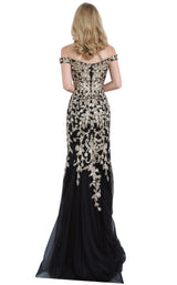 2 of 4 JVN JVN3907 Dress Black-Gold