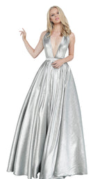 1 of 4 JVN JVN4187 Dress Silver