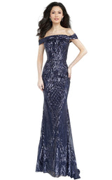 1 of 4 JVN JVN4238 Dress Navy