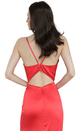 4 of 4 JVN JVN4390 Dress Red