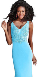 5 of 8 JVN JVN58124 Light Blue