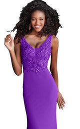 6 of 8 JVN JVN58124 Purple