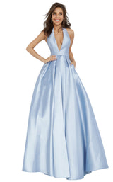 1 of 4 JVN JVN60772 Dress Light-Blue