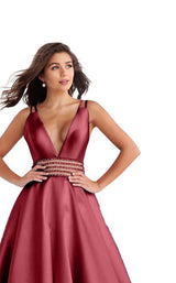 8 of 12 JVN JVN63737 Burgundy