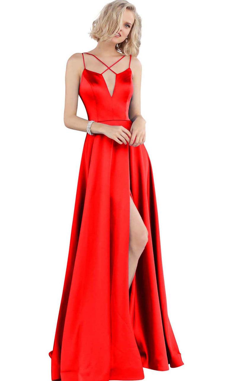 open lace back dress JVN JVN67098 Dress