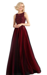 2 of 6 JVN JVN67782 Wine-Black