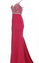 4 of 8 JVN JVN68317 Dress Fuchsia
