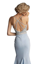 8 of 8 JVN JVN68317 Dress Light Blue