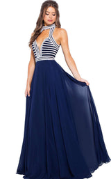 8 of 8 JVN JVN53380 Navy/Silver