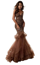 1 of 4 Jasz Couture 6241 Coffee