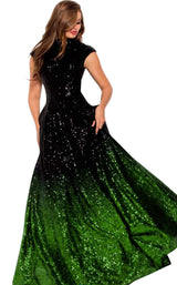 1 of 4 Jovani 60497 Black/Green