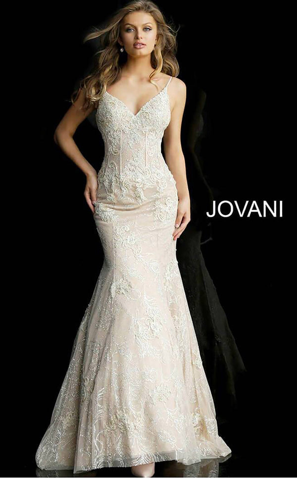 Jovani 62763 Nude