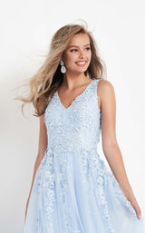 4 of 6 Jovani K00367 Light Blue