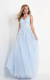 1 of 6 Jovani K00367 Light Blue