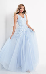 2 of 6 Jovani K00367 Light Blue