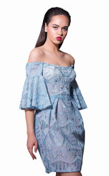 1 of 6 MNM Couture K3588 Blue