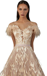 3 of 4 MNM Couture K3659 Dress Peach